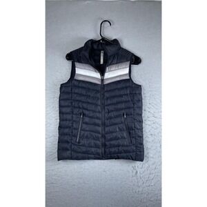 Fabletics Vest Womens XS Blue Quilted Puffer Full Zip Lightweight Outdoor